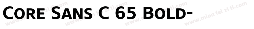 Core Sans C 65 Bold字体转换